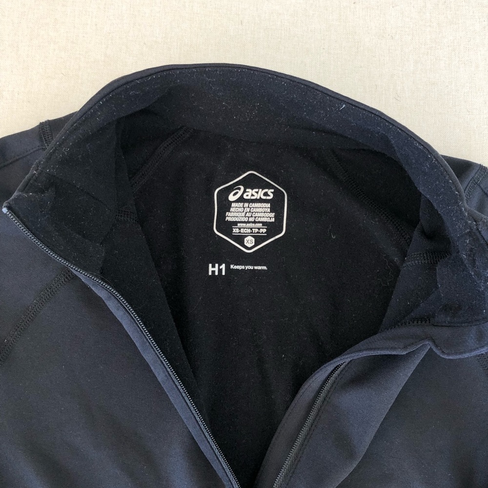 ASICS winter 1/2 zip running long sleeve shirt XS - Picture 2 of 5